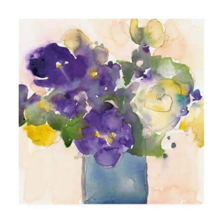 Trademark Fine Art Samuel Dixon 'Floral Beauties I' Canvas Art, 14x14 WAG16611-C1414GG